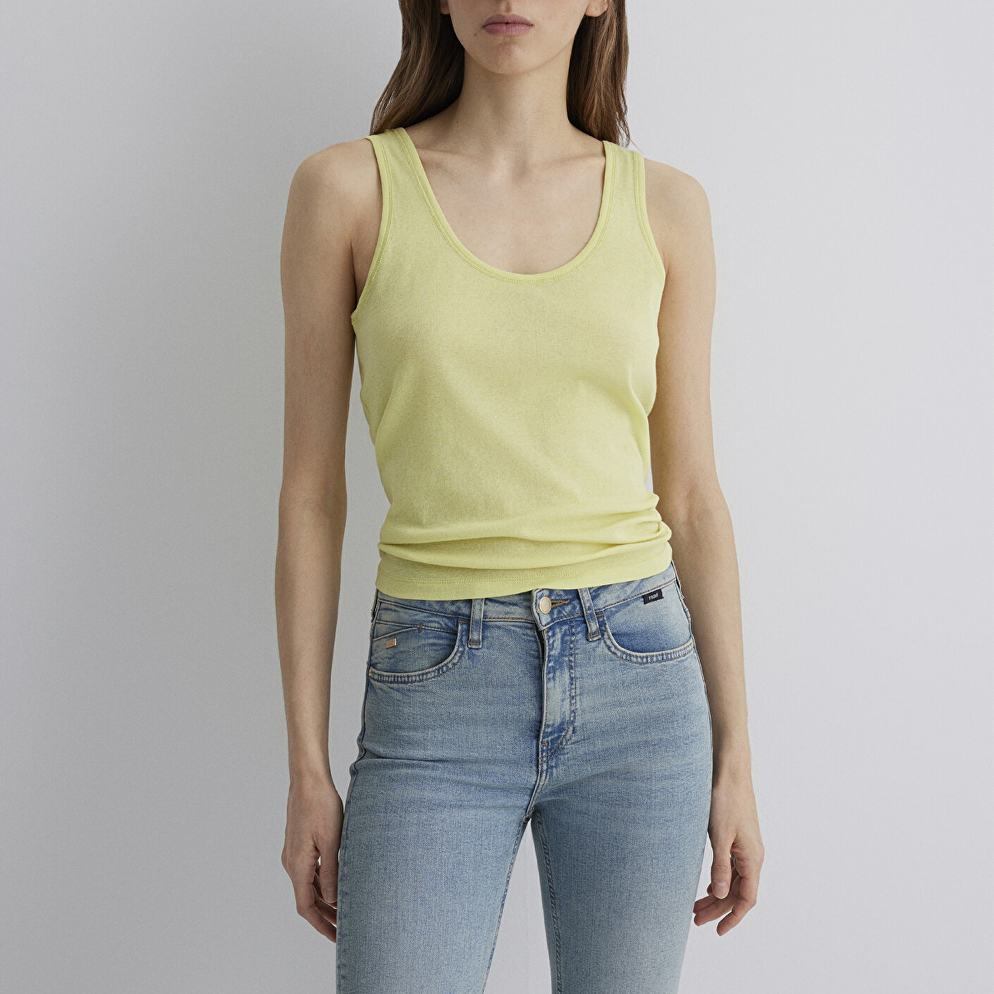 Mavi Sarı Atlet Slim Fit / Dar Kesim 1613211-71309