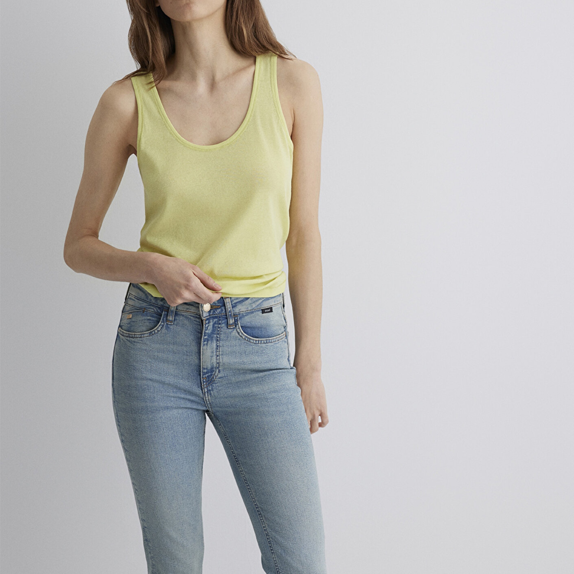 Mavi Sarı Atlet Slim Fit / Dar Kesim 1613211-71309