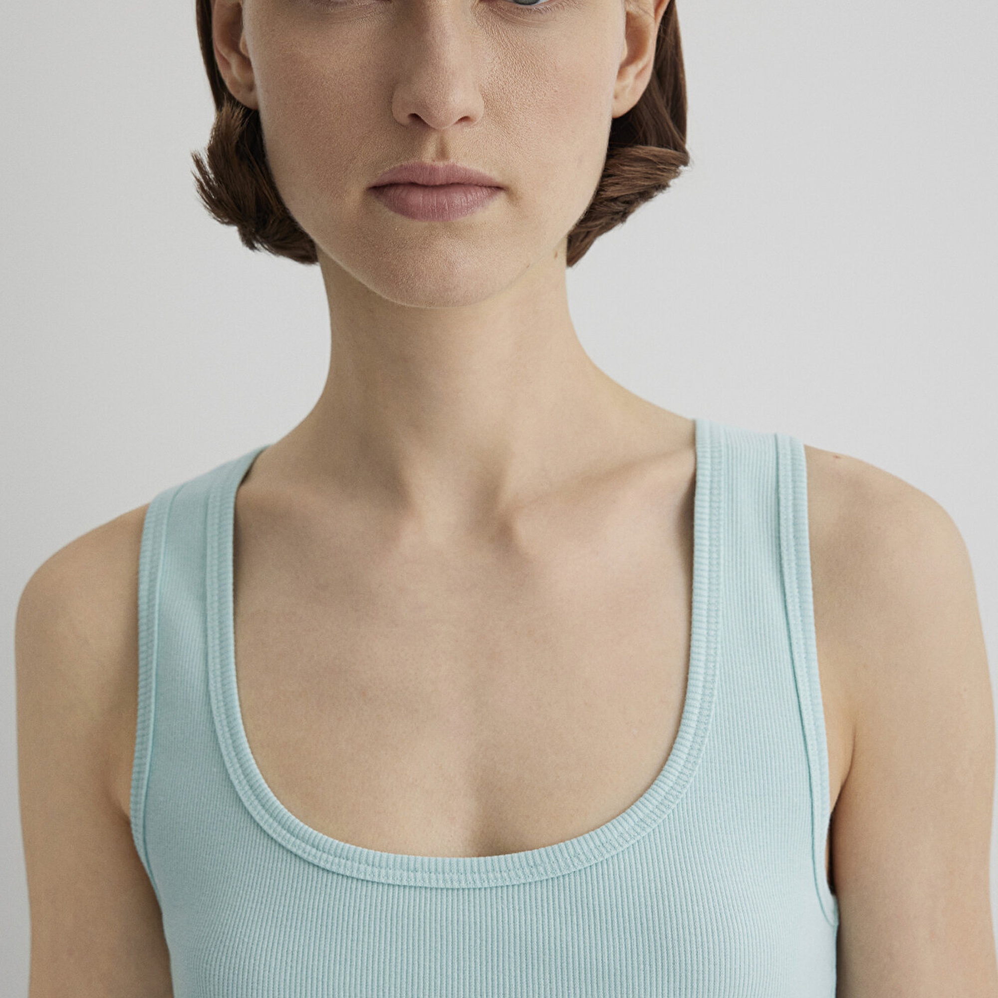 Mavi Yeşil Basic Crop Atlet Crop / Kısa Kesim 1613071-71731