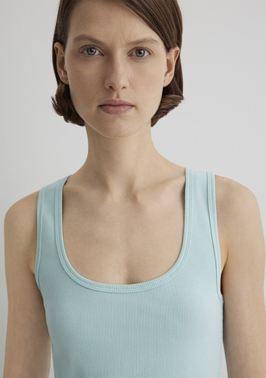  Mavi Yeşil Basic Crop Atlet Crop / Kısa Kesim 1613071-71731