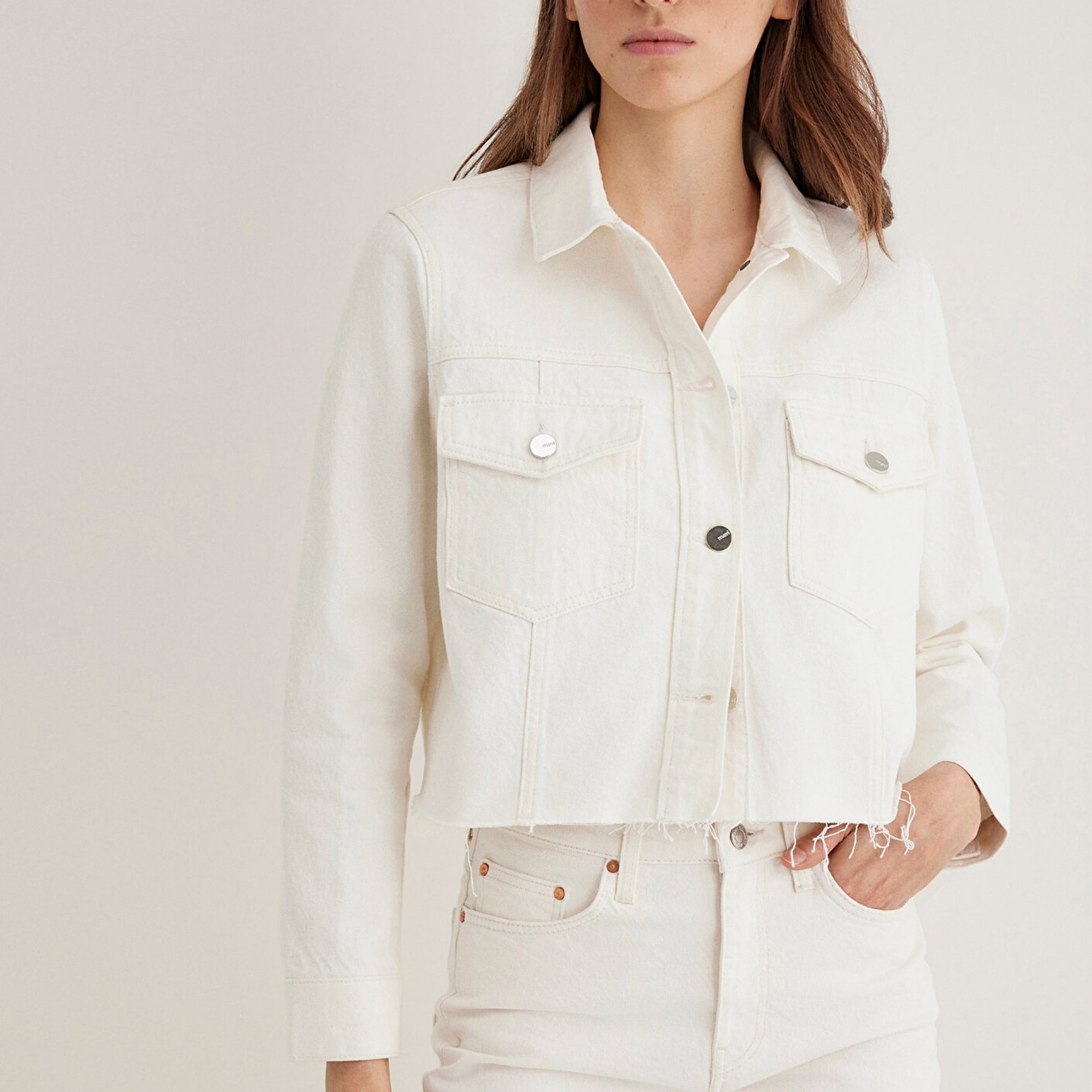 Mavi Thalia Mavi Premium Beyaz Jean Ceket 1110289-89161