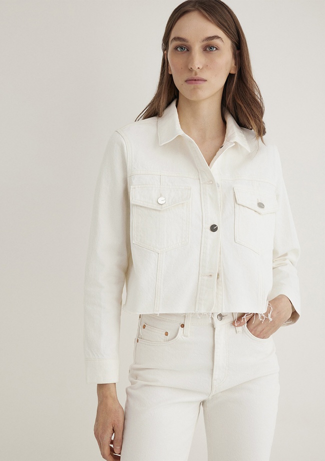  Mavi Thalia Mavi Premium Beyaz Jean Ceket 1110289-89161