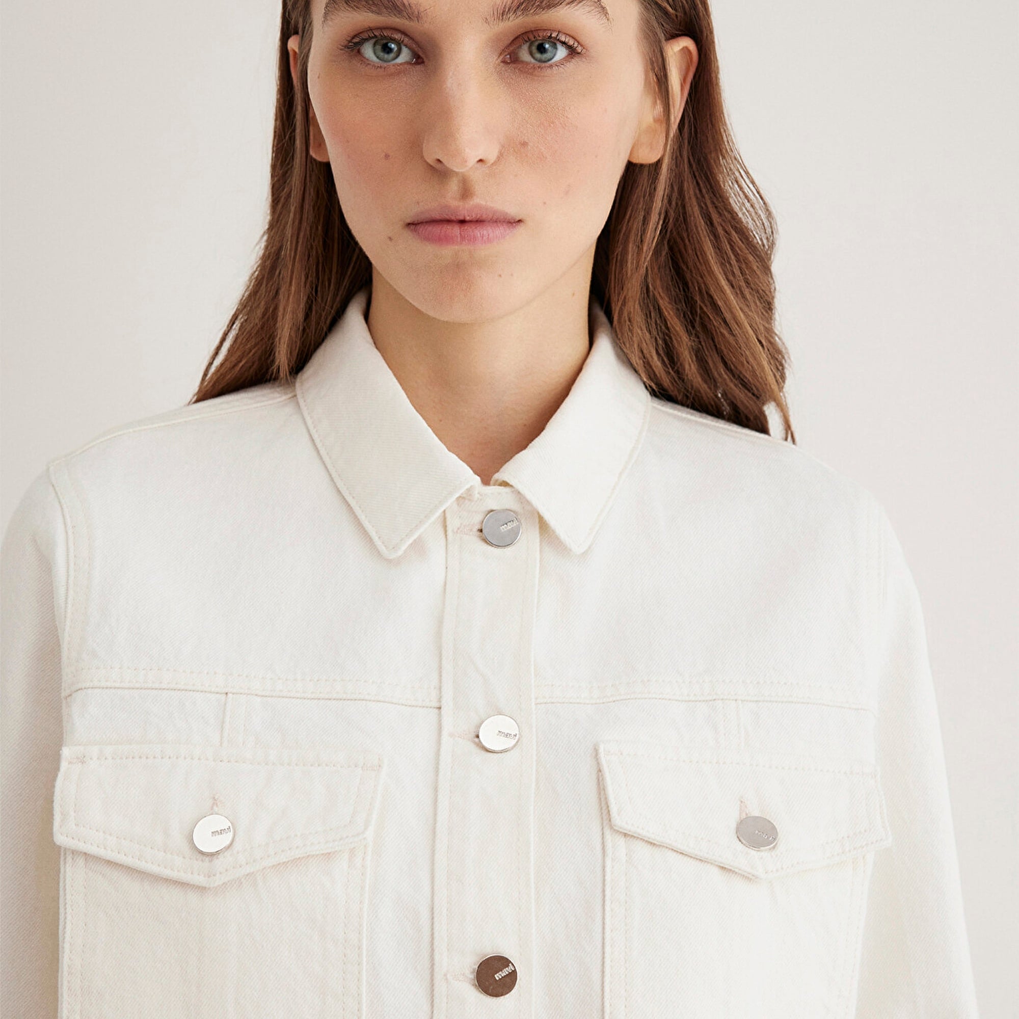 Mavi Thalia Mavi Premium Beyaz Jean Ceket 1110289-89161