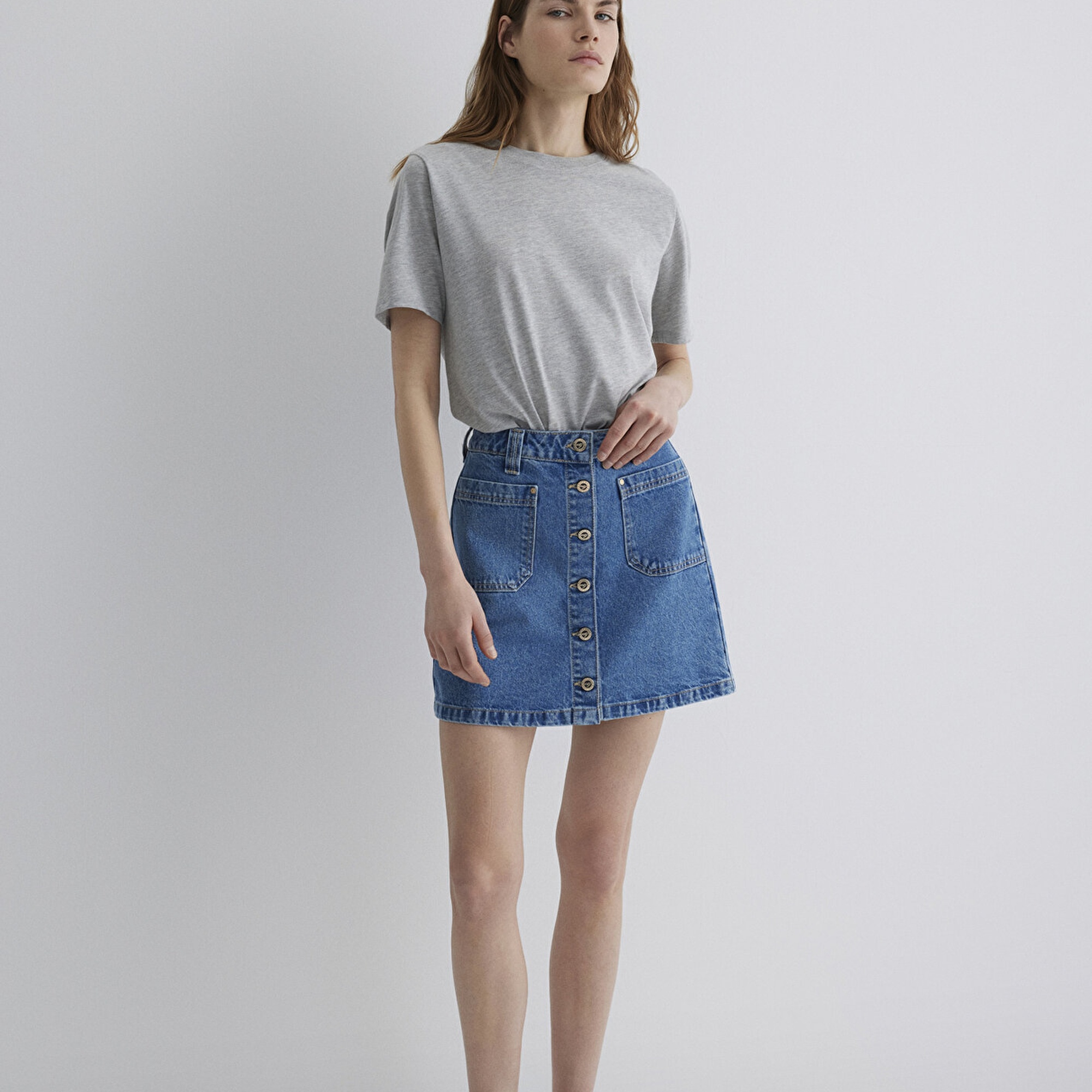 Mavi Silvana Gold Premium Indigo Mavisi Jean Etek 1310404-89219