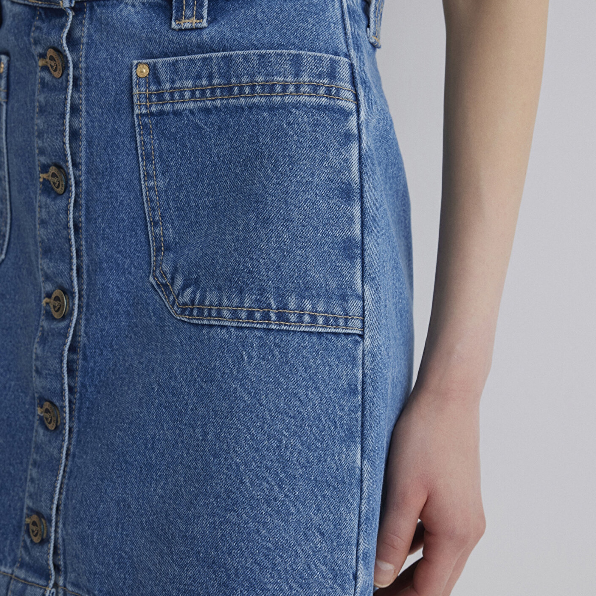 Mavi Silvana Gold Premium Indigo Mavisi Jean Etek 1310404-89219