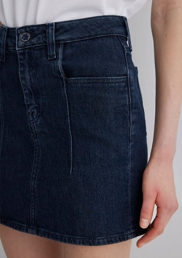  Mavi Shera Gold Premium Koyu Mavi Jean Etek 1310650-89226