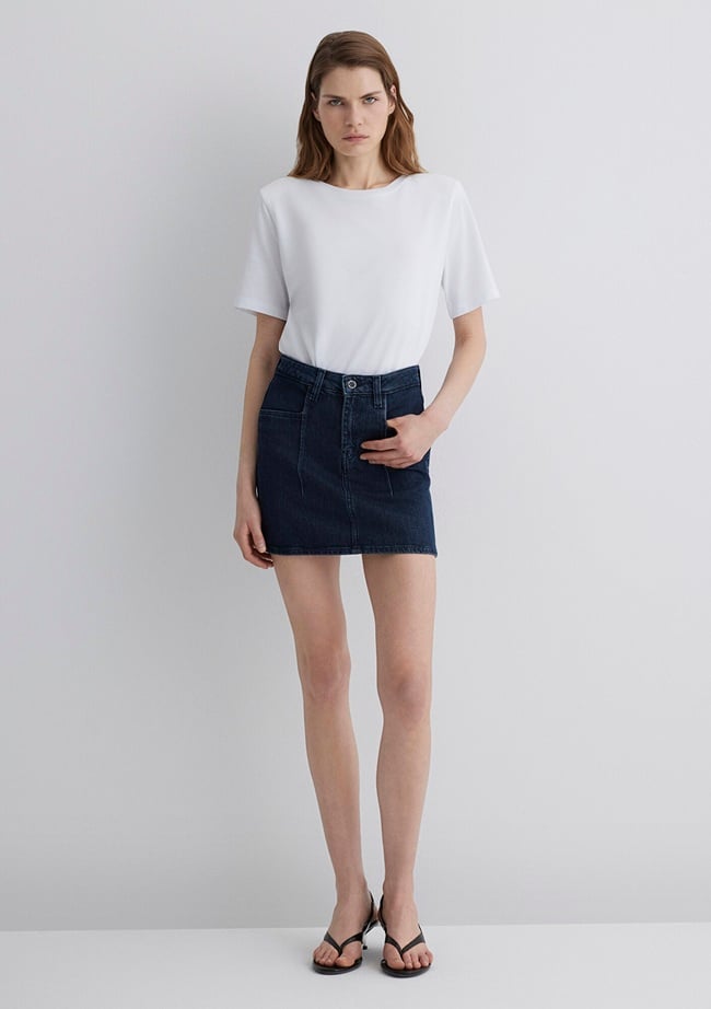  Mavi Shera Gold Premium Koyu Mavi Jean Etek 1310650-89226