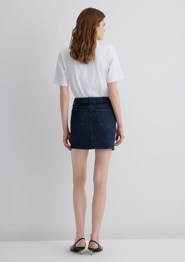  Mavi Shera Gold Premium Koyu Mavi Jean Etek 1310650-89226