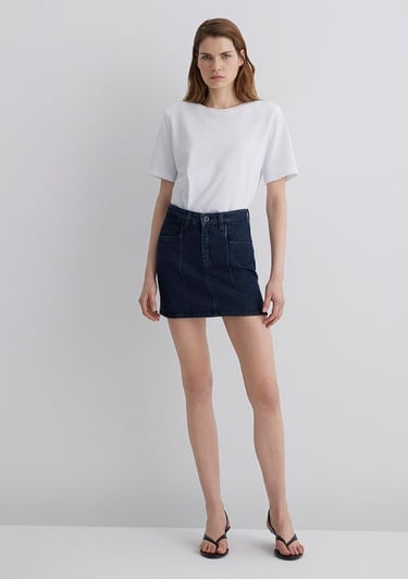  Mavi Shera Gold Premium Koyu Mavi Jean Etek 1310650-89226