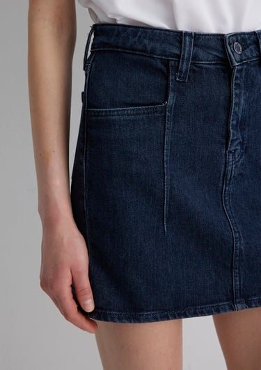  Mavi Shera Gold Premium Koyu Mavi Jean Etek 1310650-89226