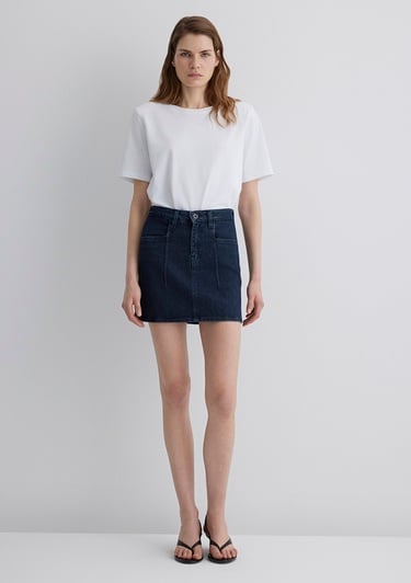  Mavi Shera Gold Premium Koyu Mavi Jean Etek 1310650-89226