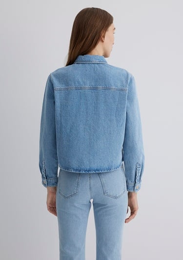  Mavi Paola Mavi Premium Indigo Mavisi Jean Gömlek Crop / Kısa Kesim 1210779-89212