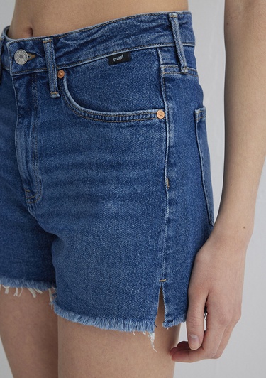  Mavi Heidi 90lar İndigo Mavisi Jean Şort 1410057-88757