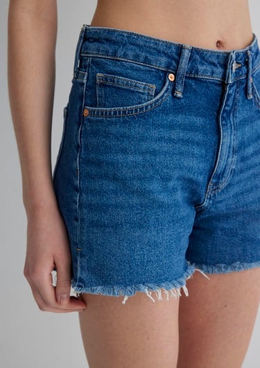  Mavi Heidi 90lar İndigo Mavisi Jean Şort 1410057-88757