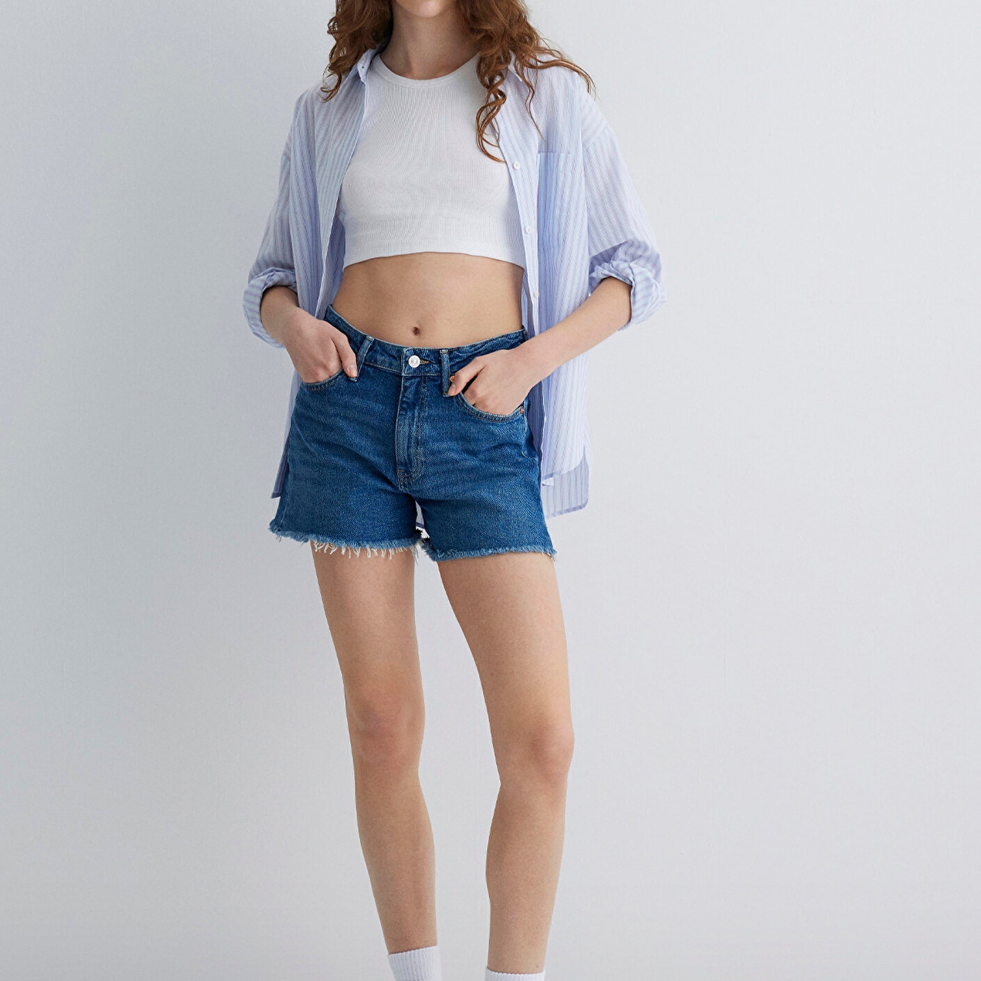 Mavi Heidi 90lar İndigo Mavisi Jean Şort 1410057-88757