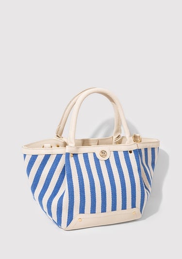  Mavi Mavi Çizgili Omuz Çantası 1913094-22189