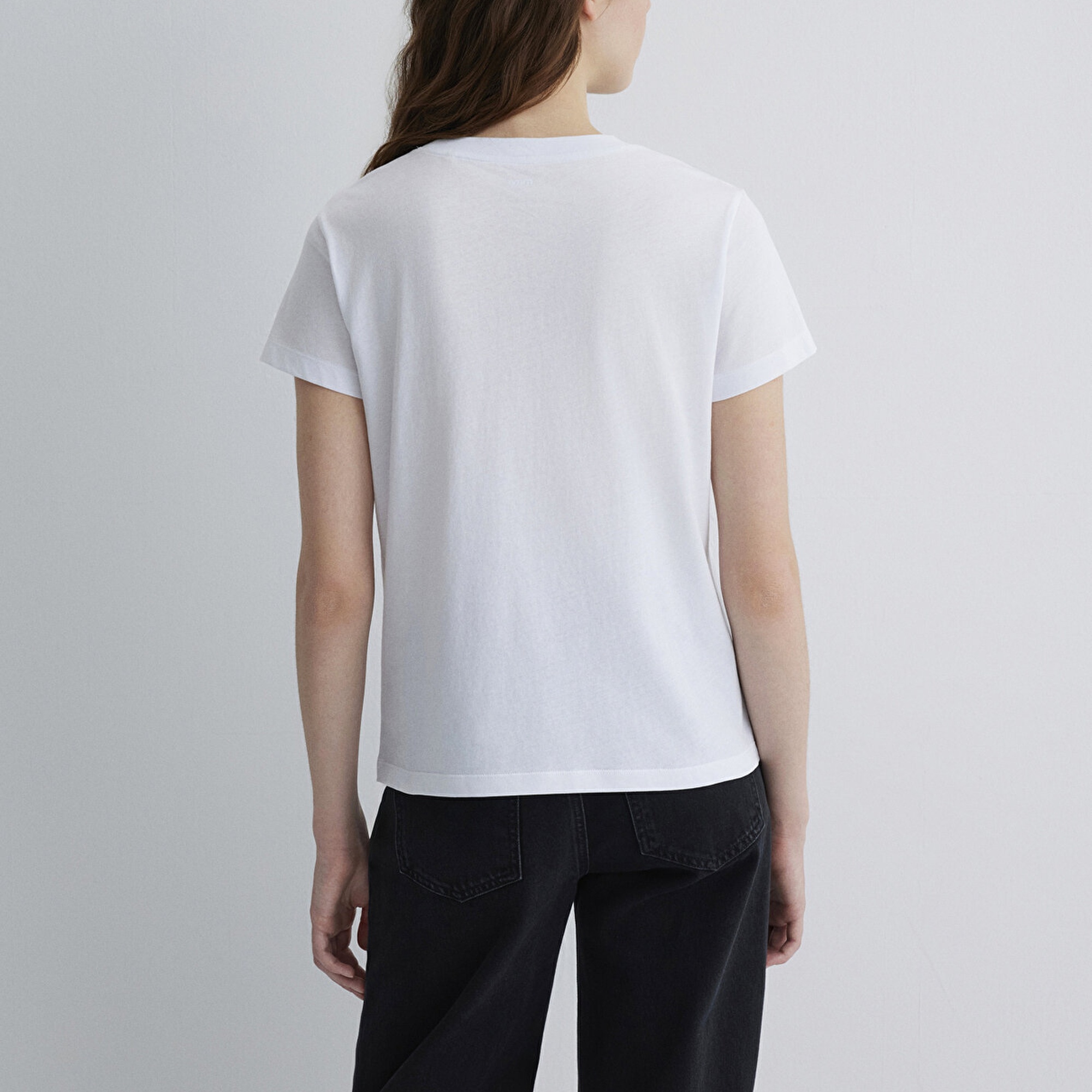 Mavi Mavi Logo Baskılı Beyaz Tişört Semi Slim Fit / Yarı Dar Kesim 1612962-620