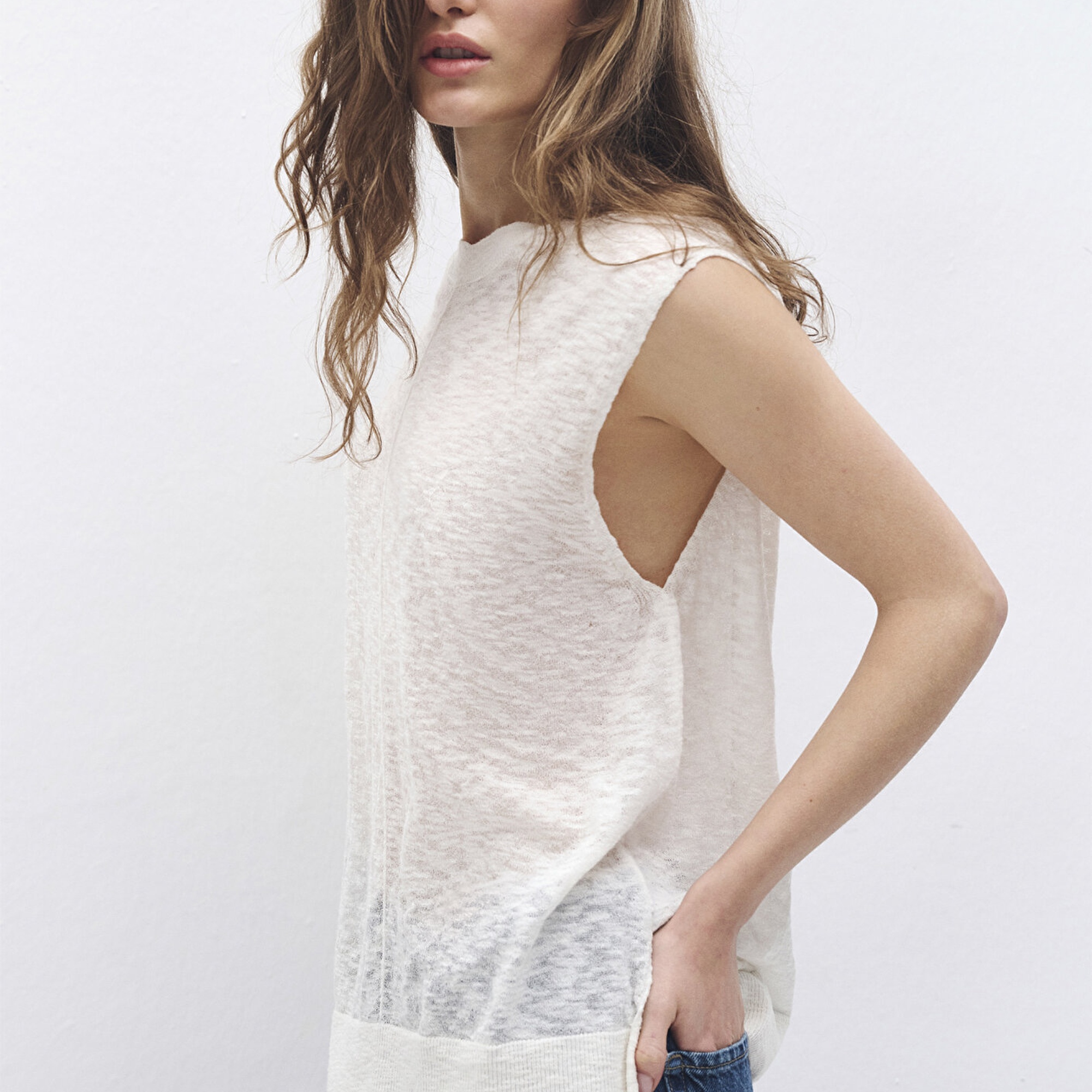 Mavi Ekru Triko Top 1710671-70057