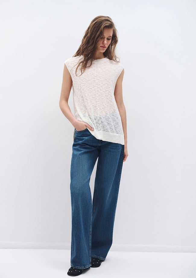  Mavi Ekru Triko Top 1710671-70057