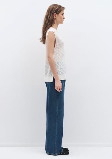  Mavi Ekru Triko Top 1710671-70057