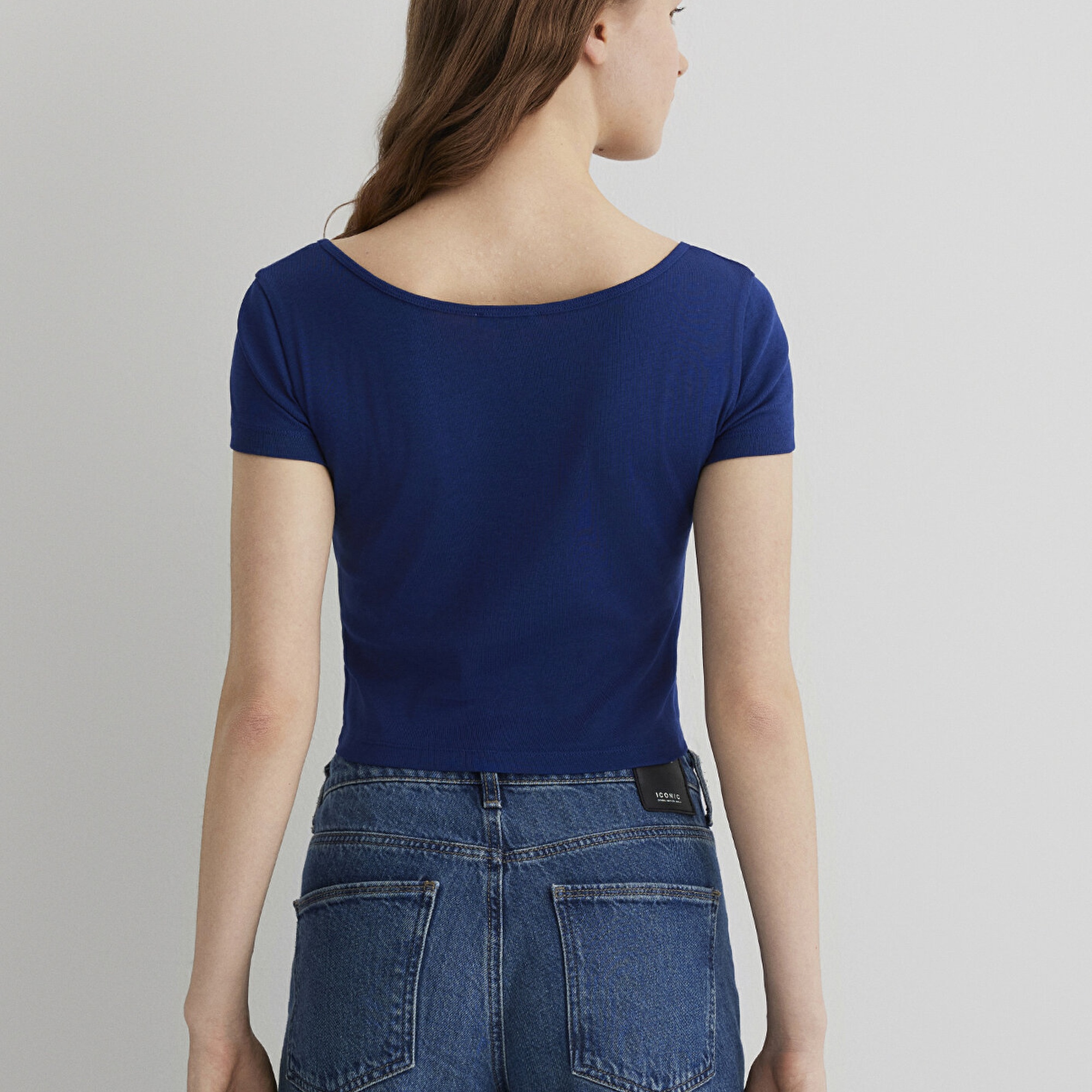 Mavi Mavi Basic Crop Tişört Crop / Kısa Kesim 1612374-70722