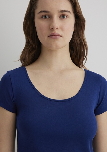  Mavi Mavi Basic Crop Tişört Crop / Kısa Kesim 1612374-70722