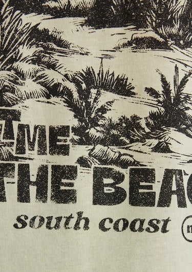  Mavi Palmiye Baskılı Sarı Tişört Regular Fit / Normal Kesim 1613179-71310