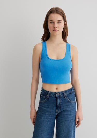  Mavi Mavi Basic Crop Atlet Crop / Kısa Kesim 1613071-70861