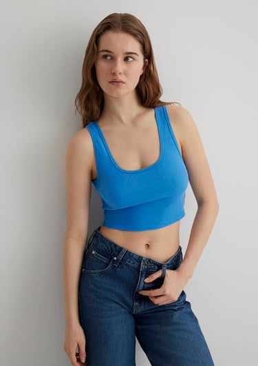  Mavi Mavi Basic Crop Atlet Crop / Kısa Kesim 1613071-70861