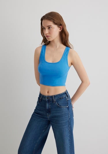  Mavi Mavi Basic Crop Atlet Crop / Kısa Kesim 1613071-70861