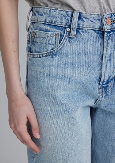  Mavi Barcelona Kolej Vintage Açık Mavi Jean Pantolon 101047-89198