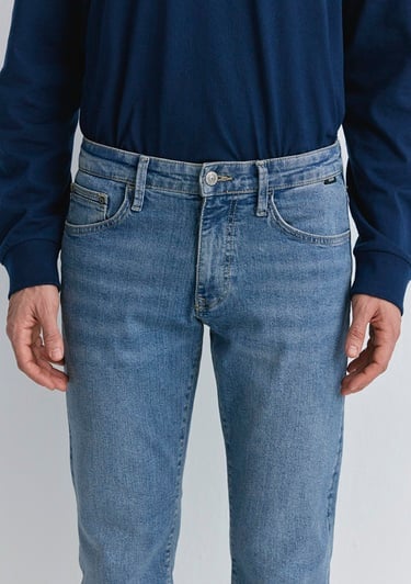  Mavi Hunter 90lar Puslu Vintage Açık Mavi Jean Pantolon 0020289268