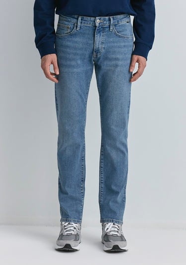  Mavi Hunter 90lar Puslu Vintage Açık Mavi Jean Pantolon 0020289268