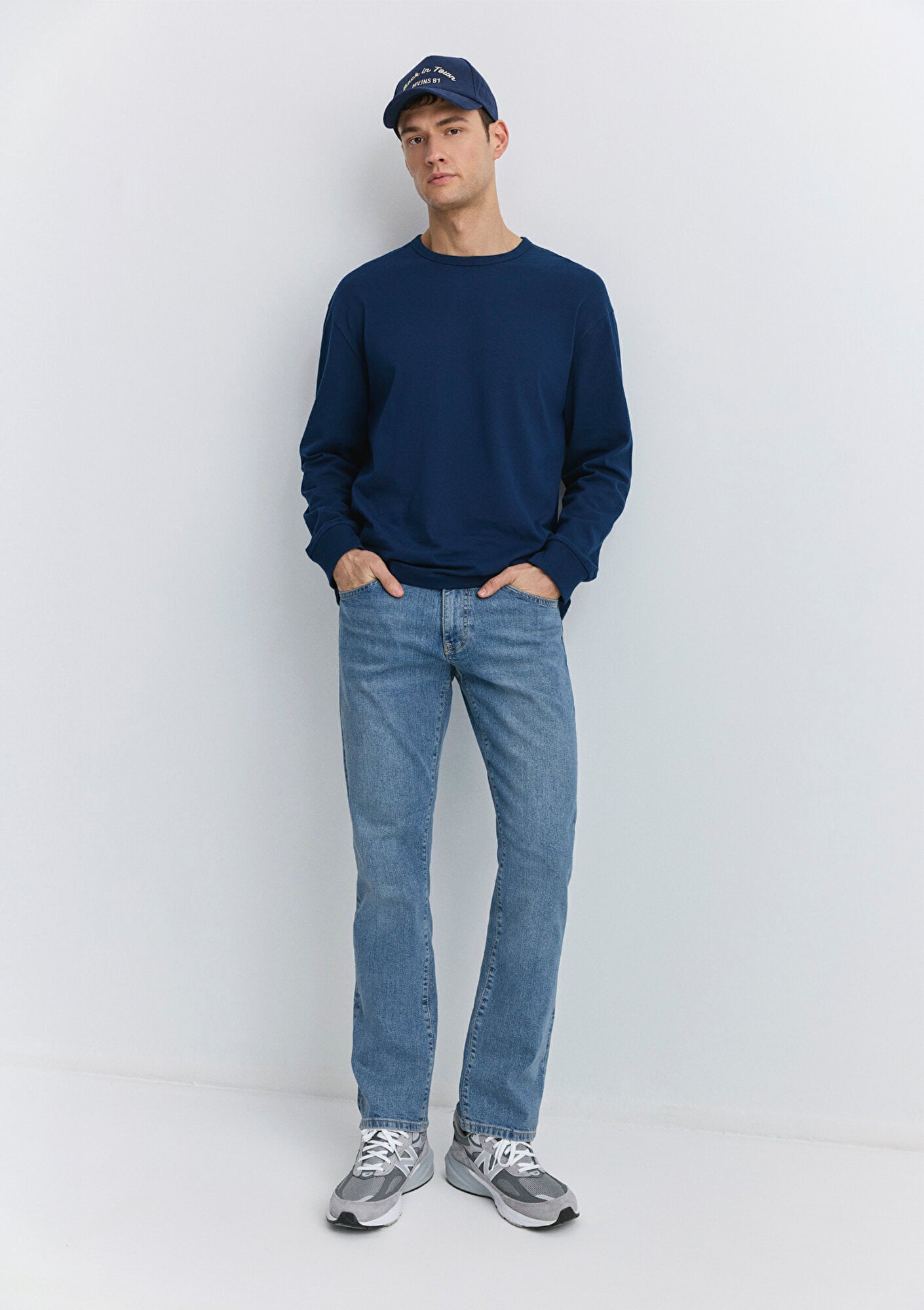  Mavi Hunter 90lar Puslu Vintage Açık Mavi Jean Pantolon 0020289268