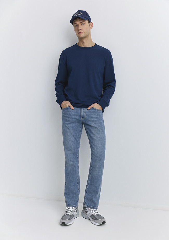  Mavi Hunter 90lar Puslu Vintage Açık Mavi Jean Pantolon 0020289268