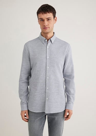  Mavi Mavi Gömlek Fitted / Vücuda Oturan Kesim 020579-86998