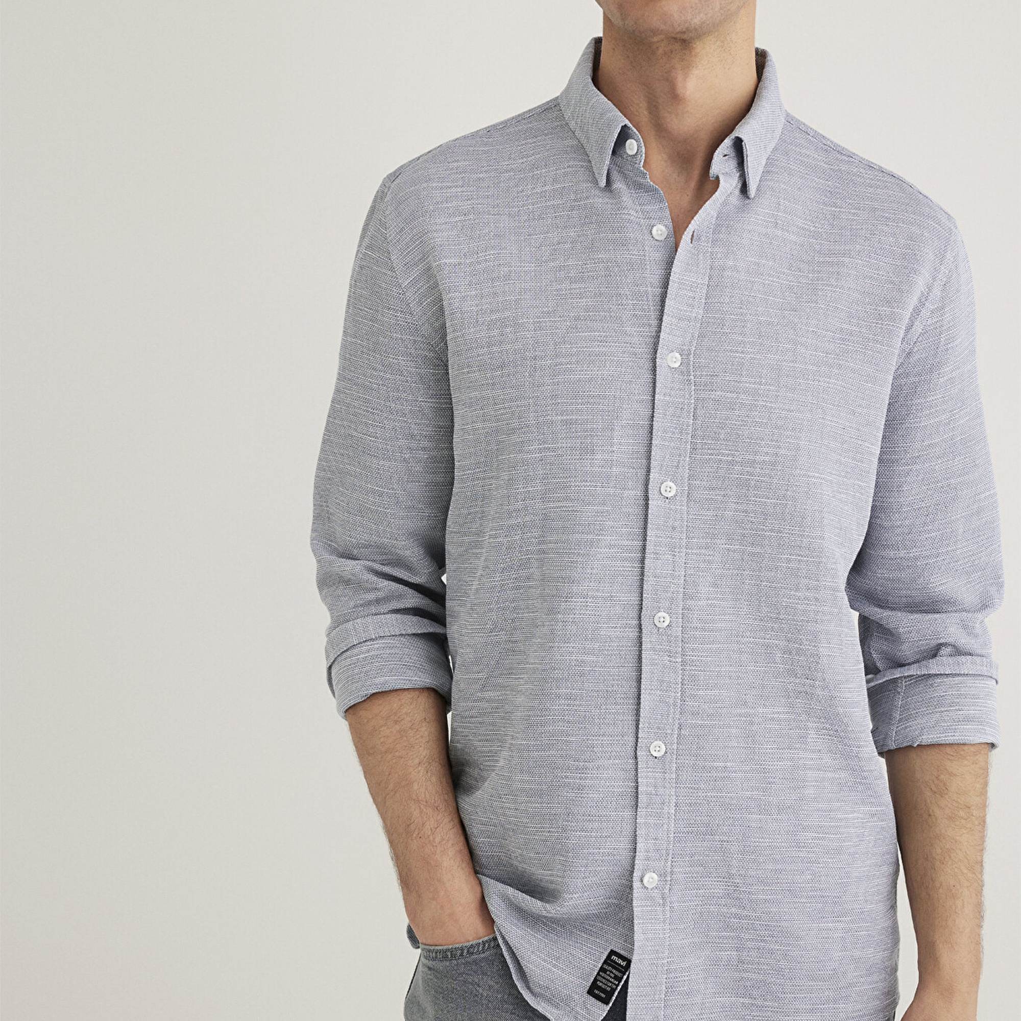 Mavi Mavi Gömlek Fitted / Vücuda Oturan Kesim 020579-86998