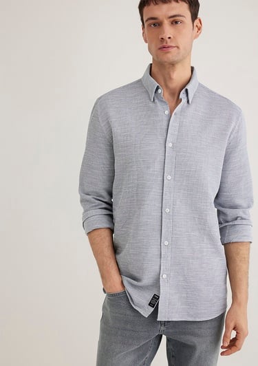  Mavi Mavi Gömlek Fitted / Vücuda Oturan Kesim 020579-86998