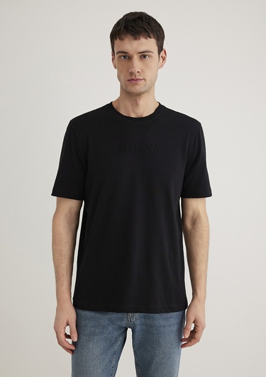  Mavi Mavi Black Nakışlı Siyah Tişört Regular Fit / Normal Kesim 0612644-900