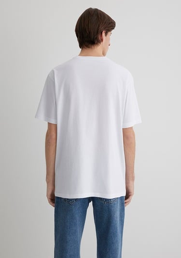  Mavi 1991 Baskılı Beyaz Tişört Loose Fit / Bol Rahat Kesim 0612573-620