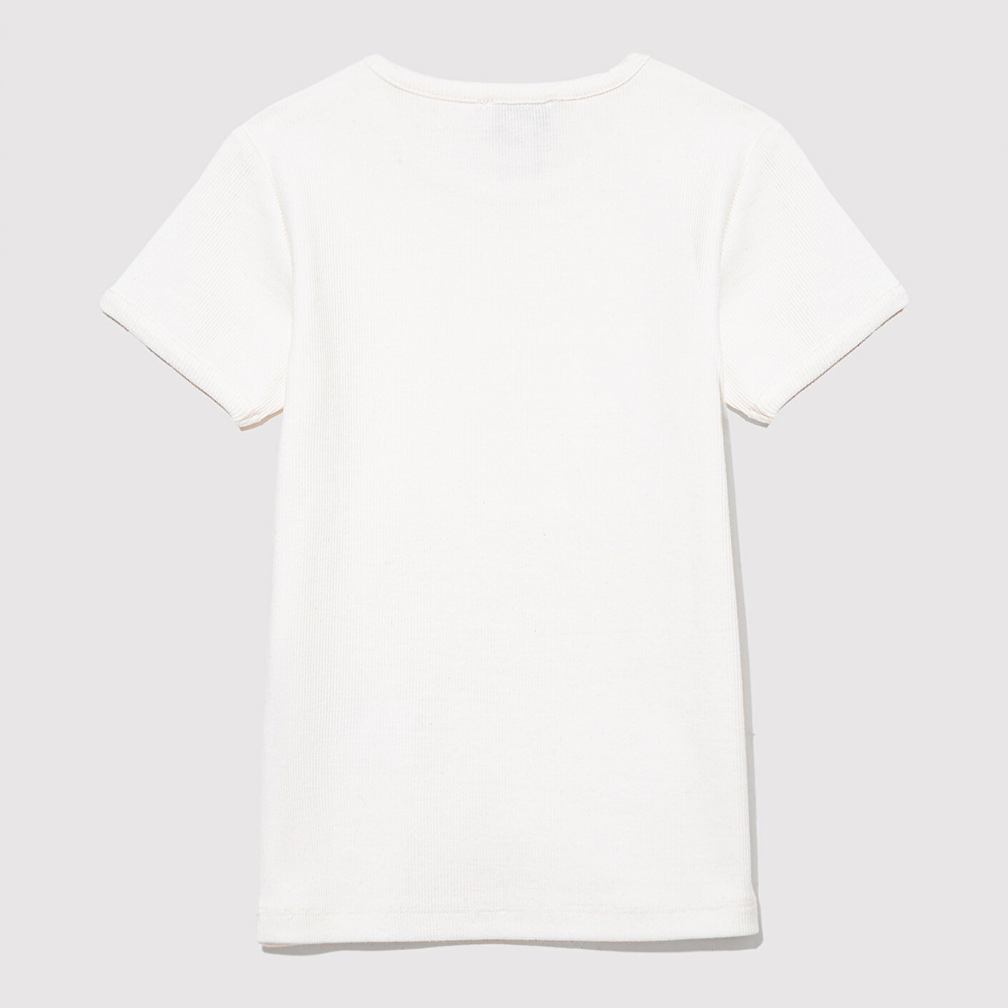 Mavi Fitilli Ekru Basic Tişört Fitted / Vücuda Oturan Kesim 7610260-70057