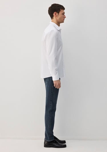  Mavi Tencel TM Beyaz Gömlek Slim Fit / Dar Kesim 0211573-620