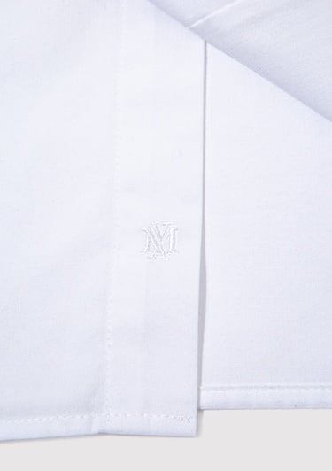  Mavi Kolay Ütülenebilir Beyaz Gömlek Slim Fit / Dar Kesim 0211571-620