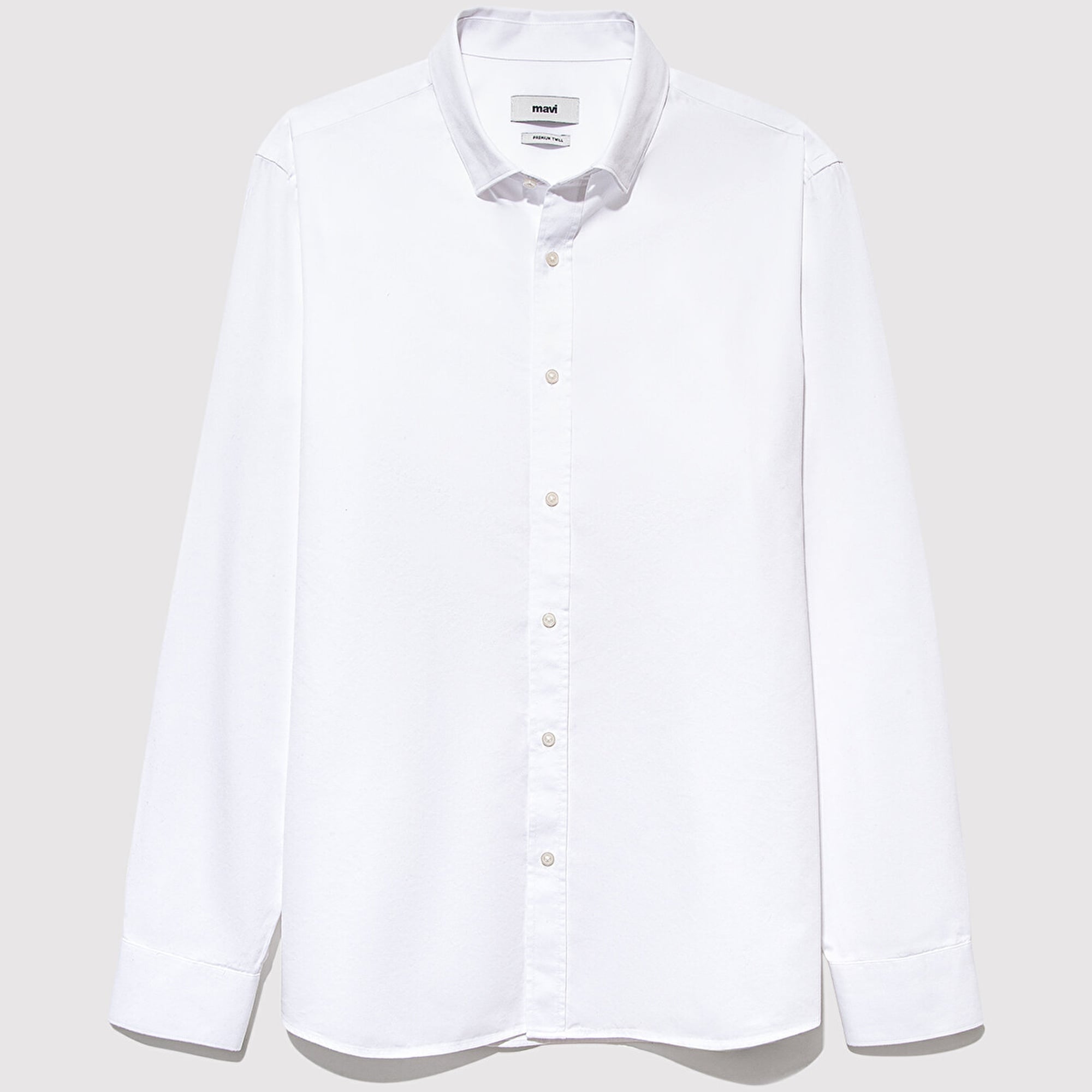 Mavi Kolay Ütülenebilir Beyaz Gömlek Slim Fit / Dar Kesim 0211571-620