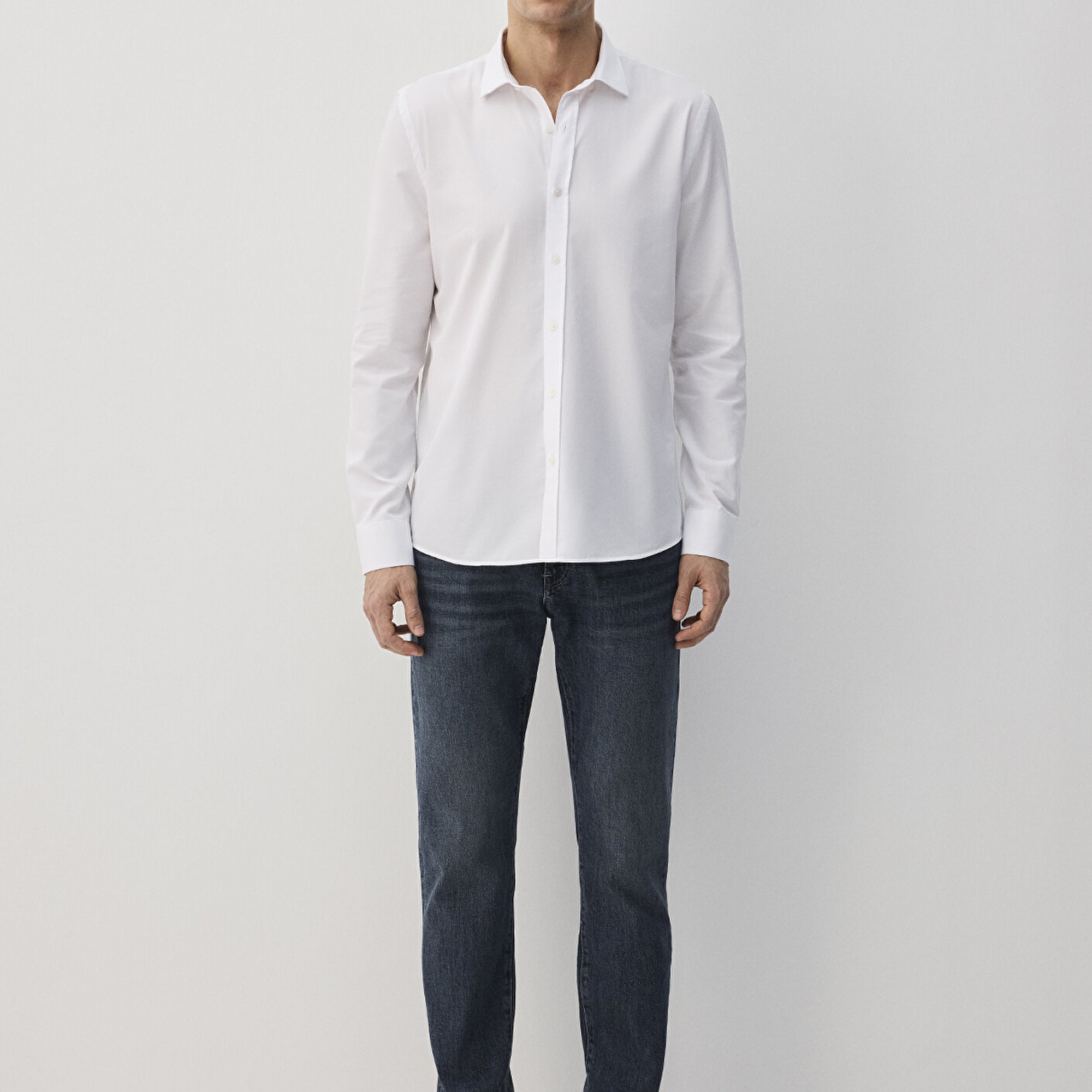 Mavi Tencel TM Beyaz Gömlek Slim Fit / Dar Kesim 0211573-620