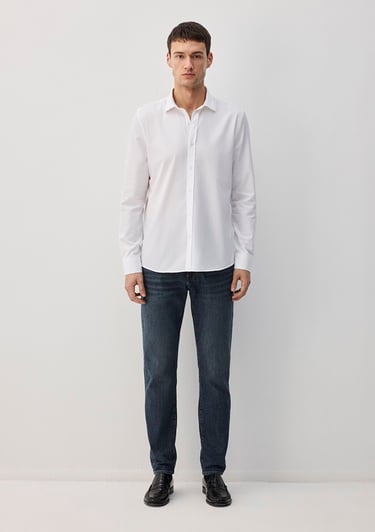  Mavi Tencel TM Beyaz Gömlek Slim Fit / Dar Kesim 0211573-620