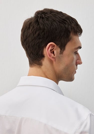  Mavi Tencel TM Beyaz Gömlek Slim Fit / Dar Kesim 0211573-620