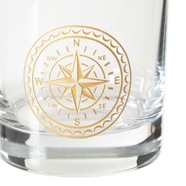  COMPASS VİSKİ BARDAĞI GOLD 300 ML