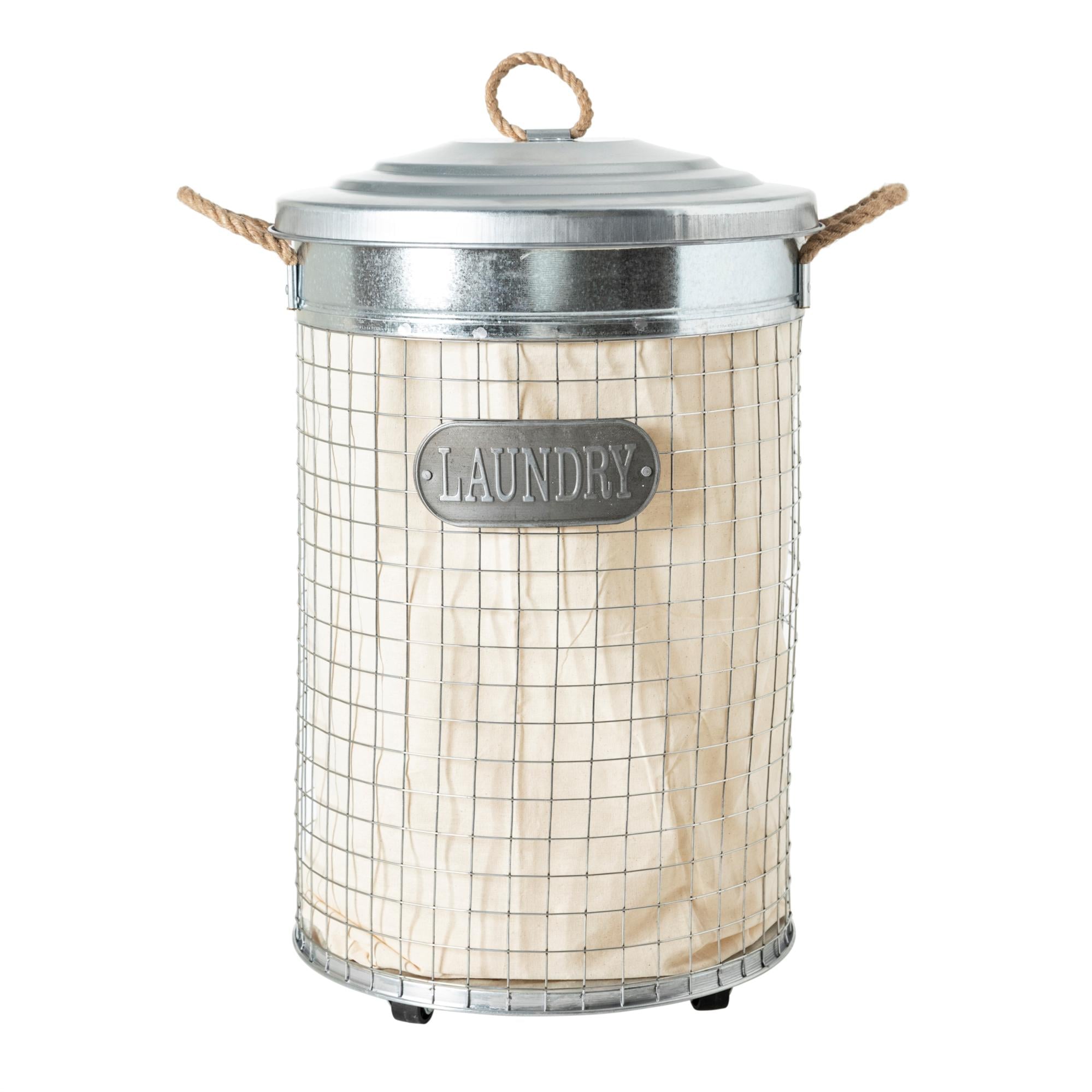  RIVER KAPAKLI METAL ÇAMAŞIR SEPETİ 37X57