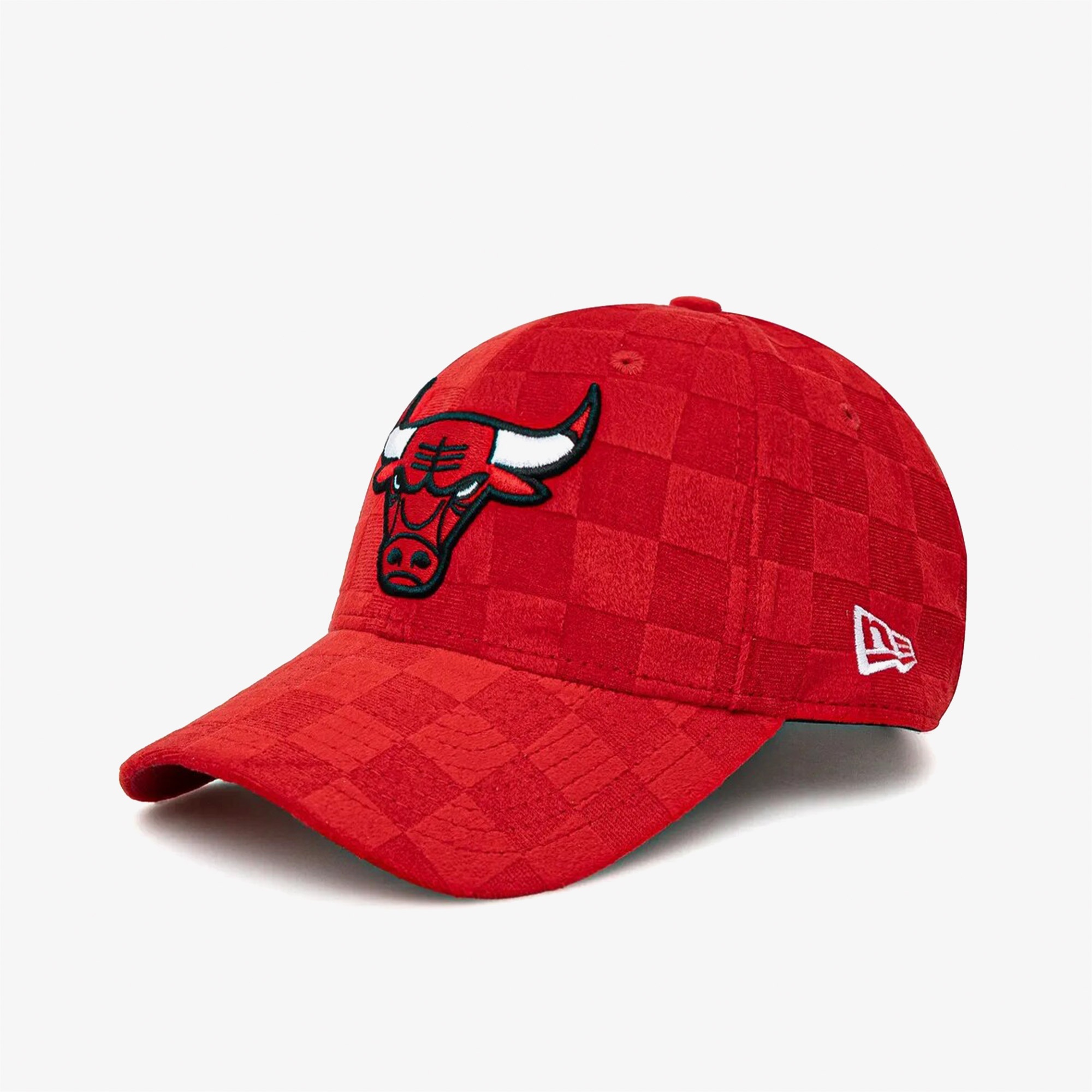 New Era Tonal Check Chicago Bulls Unisex Kırmızı Şapka